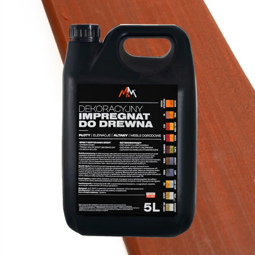 Impregnat do drewna M&M tik 5l Z WOSKAMI