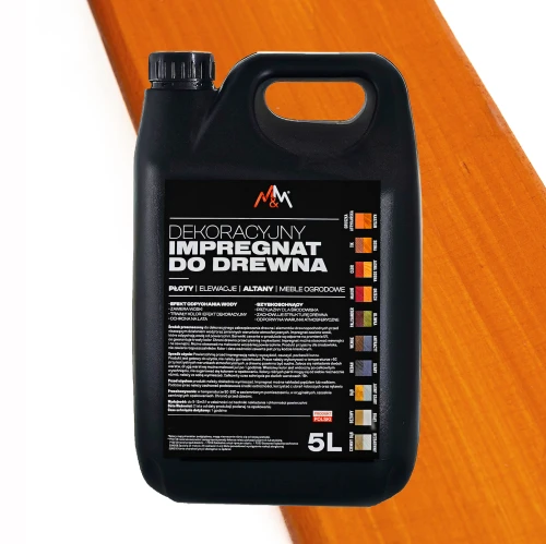 IMPREGNAT farba do drewna M&M jasna sosna 5l Z WOSKAMI