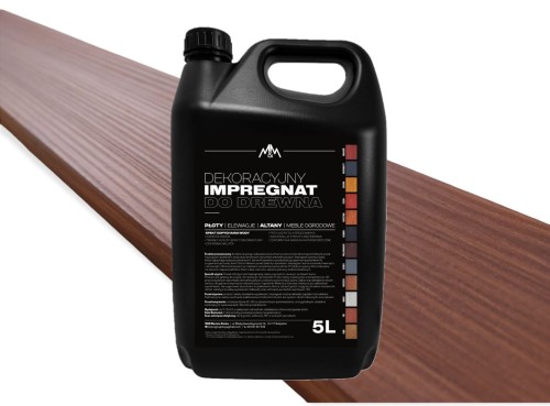 Impregnat do drewna M&M tik 5l Z WOSKAMI