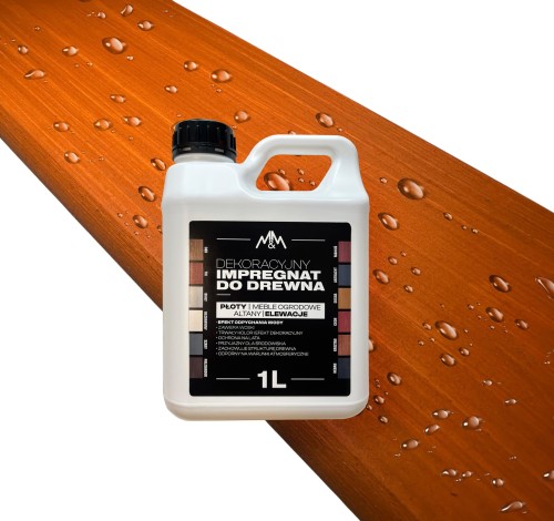 IMPREGNAT farba do drewna M&M sosna 1l Z WOSKAMI 